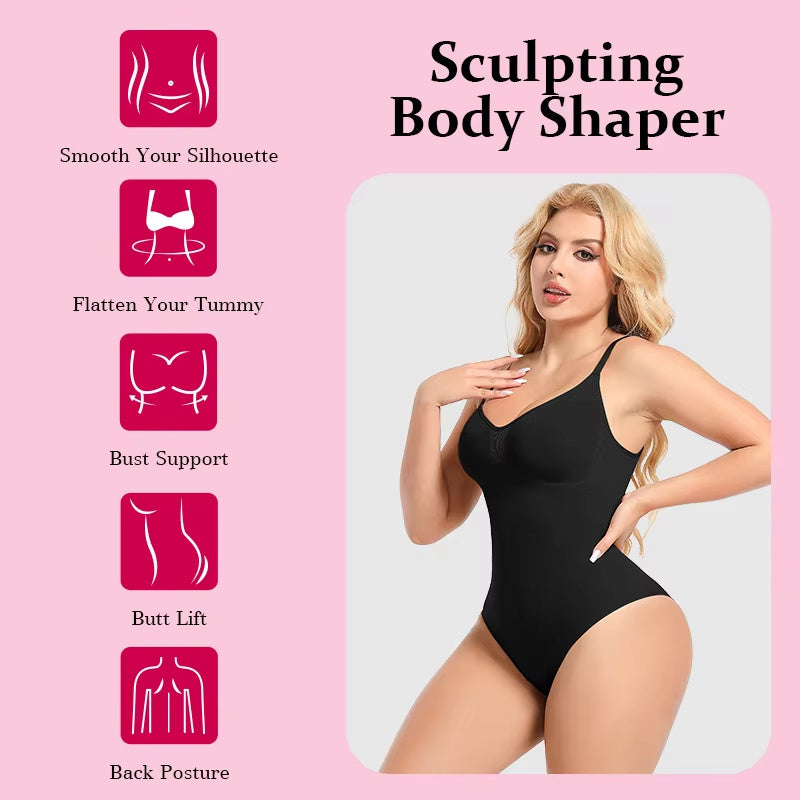 Opti-Back Womens One-Piece Shapewear Bodysuit Tummy Control